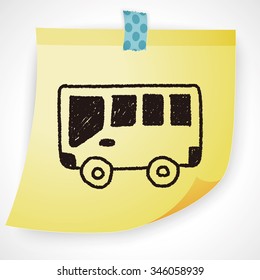 bus doodle drawing