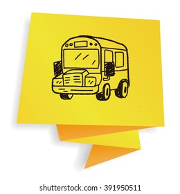 bus doodle drawing