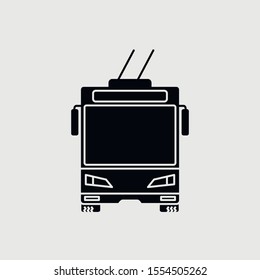 Bus filled Icon on white background – Vector
