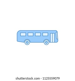 Bus filled outline icon. Element of transport icon for mobile concept and web apps. Thin line Bus filled outline icon can be used for web and mobile
