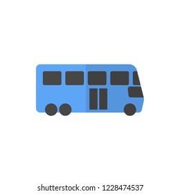 bus flat fector icon