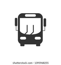Bus Flat Icon Design Vector