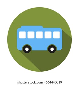 Bus flat icon illustration vector