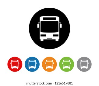 Bus Flat icon symbol vector