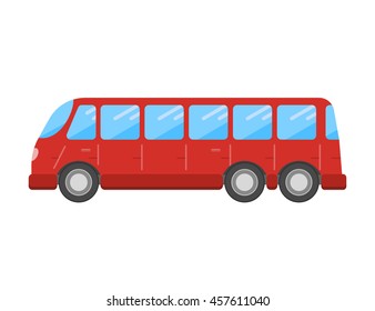 Bus flat icon . Vector design