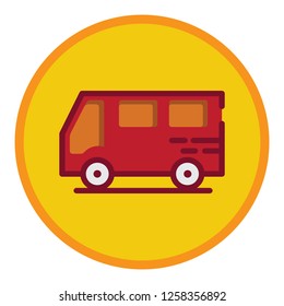 bus flat icons