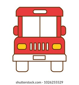 bus front isolated icon