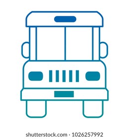 bus front isolated icon