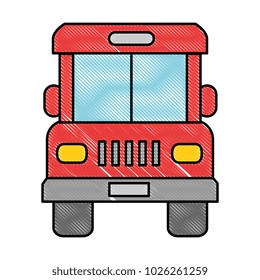 bus front isolated icon