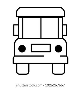 bus front isolated icon