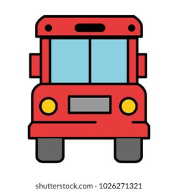bus front isolated icon
