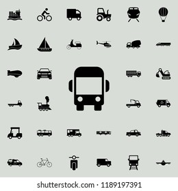 bus front view icon. transport icons universal set for web and mobile