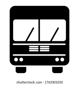 Bus front view icon vector design - vehicle icons