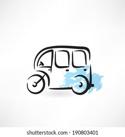 bus grunge icon