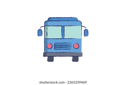 Bus hand drawn vector illustration