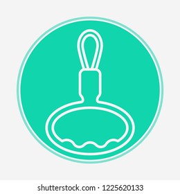 Bus handrail vector icon sign symbol