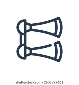 Bus Horn for School Bus Purpose Vector Icon