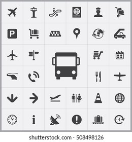bus icon. airport icons universal set for web and mobile