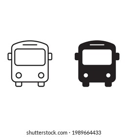 Bus icon for apps and web sites