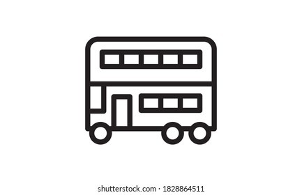 Bus icon auto bustransport symbol vector image