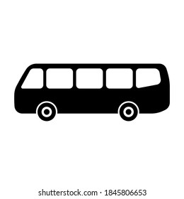 Bus Icon Transport Vector Solid Logo Stock Vector (Royalty Free) 748307866