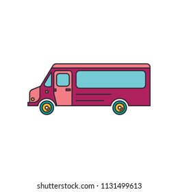 Bus icon. Cartoon illustration of Bus vector icon for web and advertising