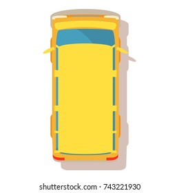 Bus icon. Cartoon illustration of bus vector icon for web