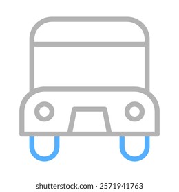 Bus icon. Concept of public transportation, travel, and commuting.