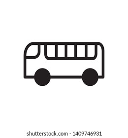 bus icon design logo template