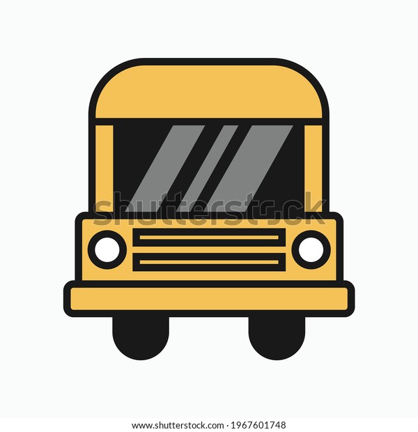 Bus icon\
design\
School bus icon template\
design