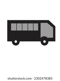 bus icon design suitable for logo and web design