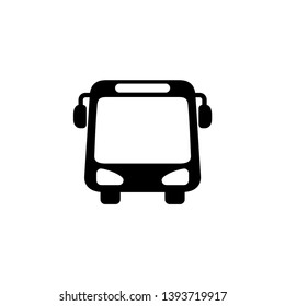 Bus icon design template, flat design style