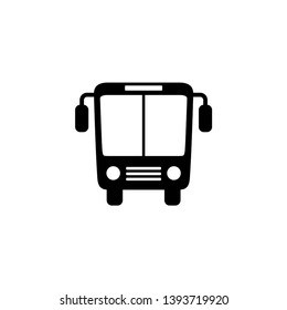 Bus icon design template, flat design style