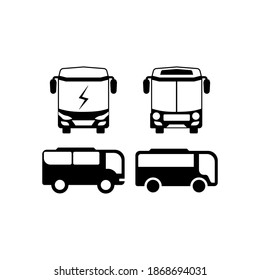 Bus icon design template vector isolated illustration
