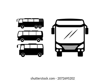 Icono de bus plantilla de diseño vector ilustración aislada