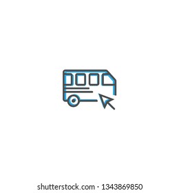 Bus icon design. Transportation icon vector illustration