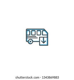 Bus icon design. Transportation icon vector illustration