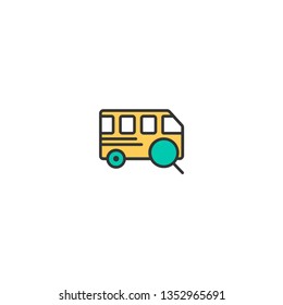 Bus icon design. Transportation icon vector illustration