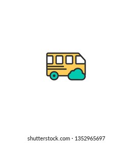 Bus icon design. Transportation icon vector illustration