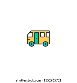 Bus icon design. Transportation icon vector illustration