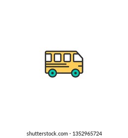 Bus icon design. Transportation icon vector illustration