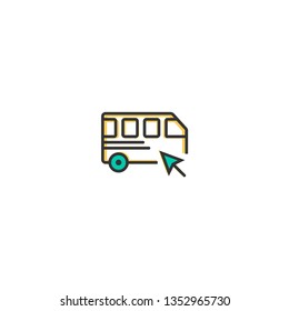 Bus icon design. Transportation icon vector illustration