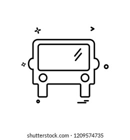 Bus icon design vector