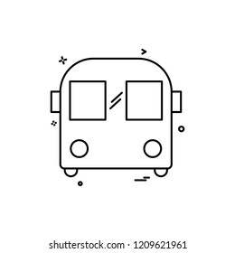 Bus icon design vector 
