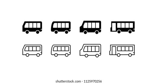 Bus Icon Design Vector Symbol Van School Transportation