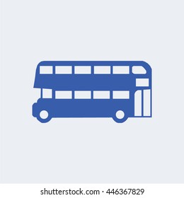 Bus icon, double bus icon, public icon, transport icon