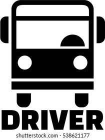 Bus icon and driver