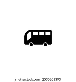 Bus Icon editable vector, isolated white background