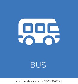  Bus icon. Editable  Bus icon for web or mobile.