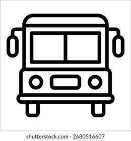 Elemento del icono del autobús para el diseño